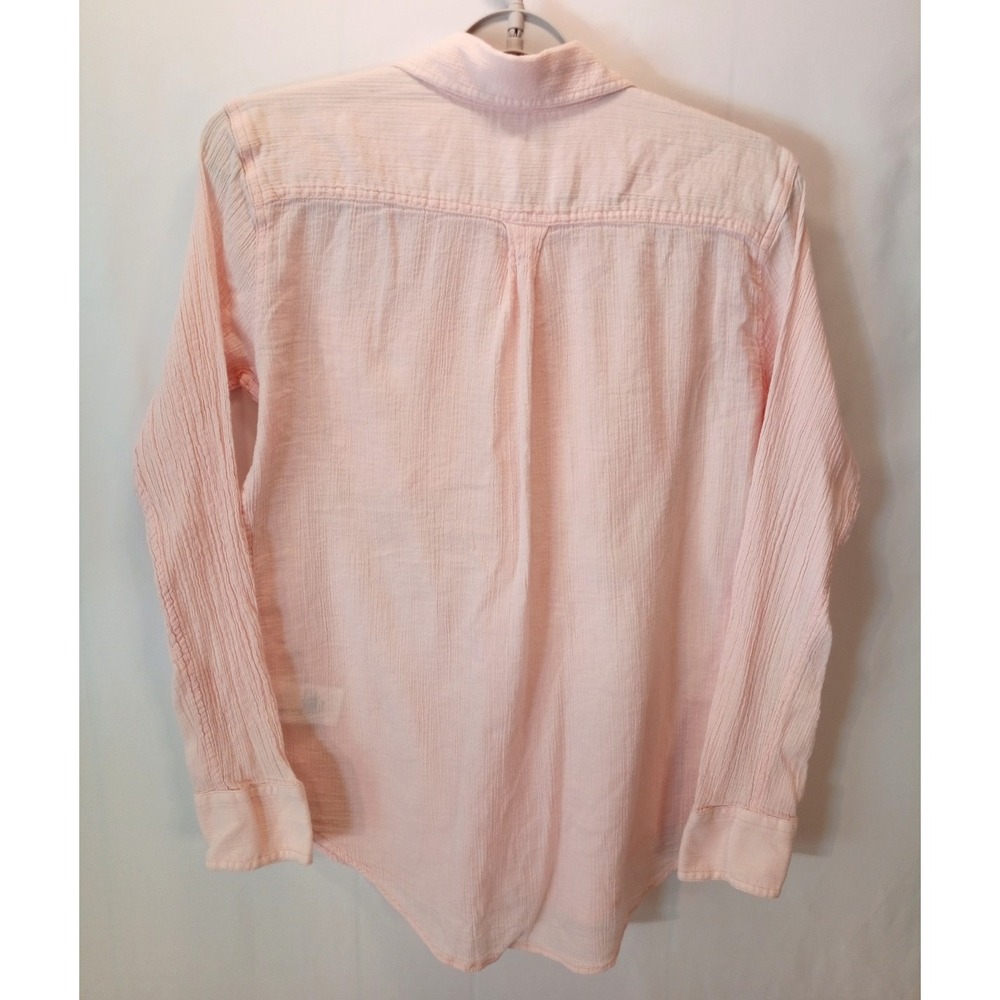 Chaps Button Up Women's Shirt Top, Small, Pale Pink - Picture 5 of 5